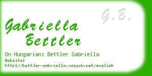 gabriella bettler business card